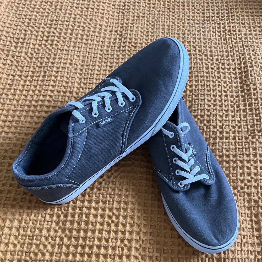 Women’s Grey Canvas Vans (Size 9.5)